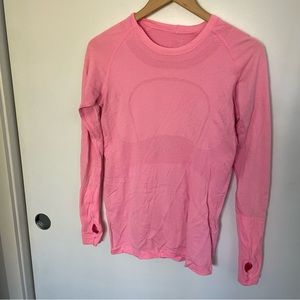 Lululemon Swiftly Tech Long Sleeve Hot Pink Size 8
